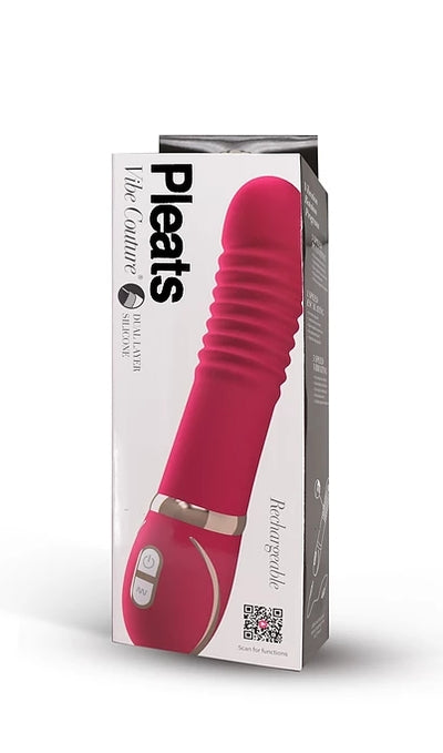 Vibe Couture Pleats Pink - Vibrant Vibes Australia - Quality Sex Toys - Great Prices - Sex Toys Australia