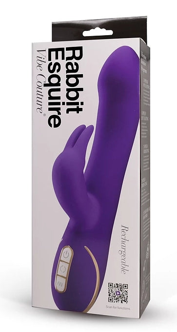 Vibe Couture Rabbit Esquire Purple - Vibrant Vibes Australia - Quality Sex Toys - Great Prices - Sex Toys Australia