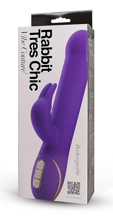 Vibe Couture Rabbit Tres Chic Purple - Vibrant Vibes Australia - Quality Sex Toys - Great Prices - Sex Toys Australia