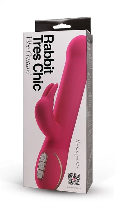 Vibe Couture Rabbit Tres Chic Pink - Vibrant Vibes Australia - Quality Sex Toys - Great Prices - Sex Toys Australia