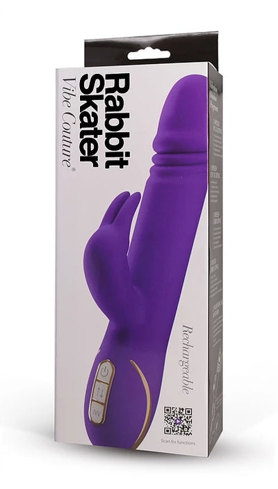 Vibe Couture Rabbit Skater Purple - Vibrant Vibes Australia - Quality Sex Toys - Great Prices - Sex Toys Australia