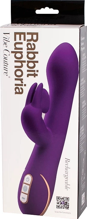 Vibe Couture Rabbit Euphoria Purple - Vibrant Vibes Australia - Quality Sex Toys - Great Prices - Sex Toys Australia