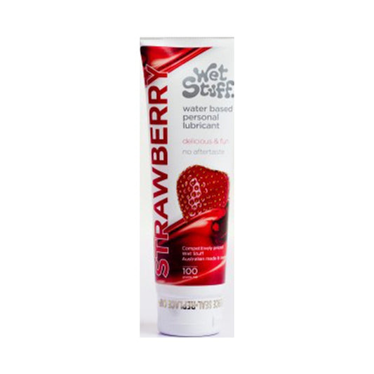 Wet Stuff Strawberry Tube 100g - Vibrant Vibes Australia - Quality Sex Toys - Great Prices - Sex Toys Australia