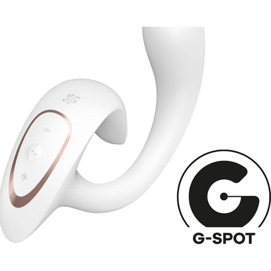 Satisfyer G for Goddess 1 Rabbit Vibrator White - Vibrant Vibes Australia - Quality Sex Toys - Great Prices - Sex Toys Australia