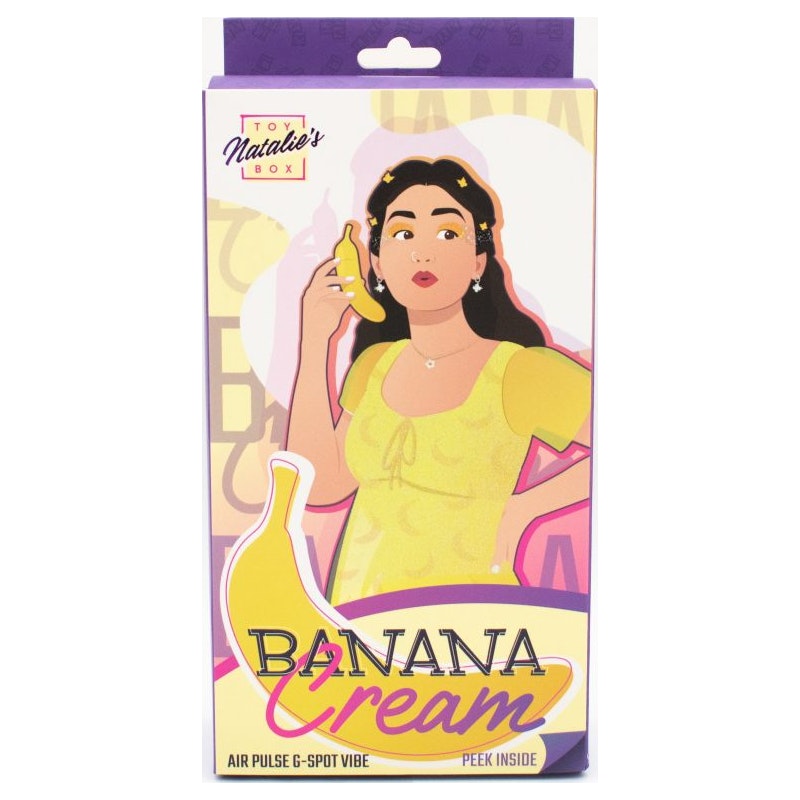 Banana Cream Air Pulse G-Spot Vibrator - Vibrant Vibes Australia - Quality Sex Toys - Great Prices - Sex Toys Australia