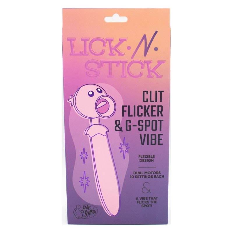 Lick N' Stick Clit Flicker G-Spot Vibrator - Vibrant Vibes Australia - Quality Sex Toys - Great Prices - Sex Toys Australia