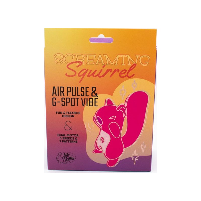 Screaming Squirrel Air Pulse & G-Spot Vibrator - Vibrant Vibes Australia - Quality Sex Toys - Great Prices - Sex Toys Australia