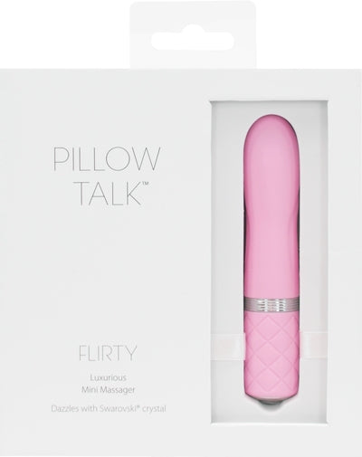 PILLOW TALK FLIRTY VIBE WITH SWAROVSKI CRYSTAL PINK - Vibrant Vibes Australia - Quality Sex Toys - Great Prices - Sex Toys Australia