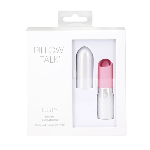 Pillow Talk LUSTY Luxurious Flickering Massager Pink - Vibrant Vibes Australia - Quality Sex Toys - Great Prices - Sex Toys Australia