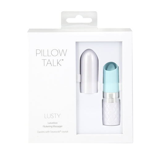 Pillow Talk LUSTY Luxurious Flickering Massager Teal - Vibrant Vibes Australia - Quality Sex Toys - Great Prices - Sex Toys Australia