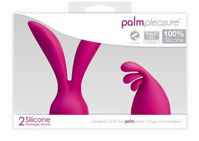 Palm Power Accessory - Palm Pleasure 2 Silicone Head Attachments - Vibrant Vibes Australia - Quality Sex Toys - Great Prices - Sex Toys Australia