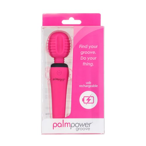 Palm Power groove mini wand- fuchsia