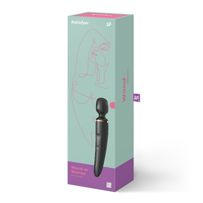 Satisfyer Wand-er Women - Black - Vibrant Vibes Australia - Quality Sex Toys - Great Prices - Sex Toys Australia