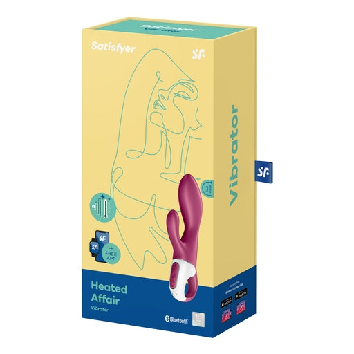 Satisfyer Heated Affair Warming Rabbit Vibrator - Vibrant Vibes Australia - Quality Sex Toys - Great Prices - Sex Toys Australia