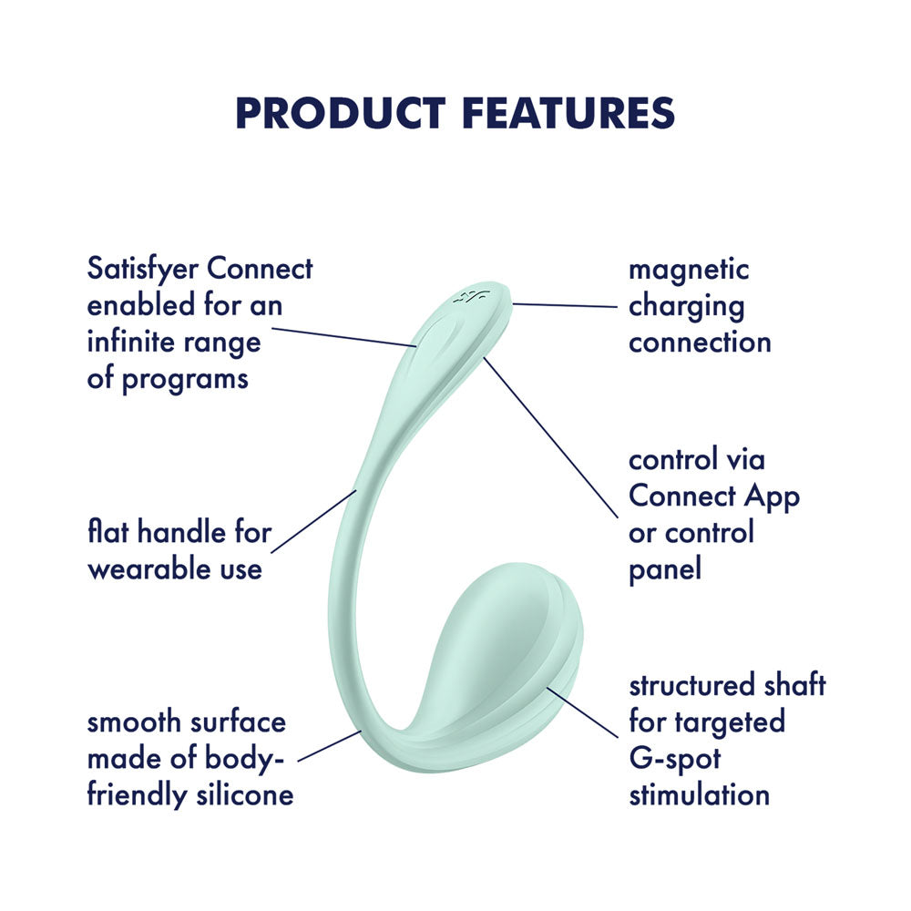 Satisfyer Smooth Petal - Mint - Vibrant Vibes Australia - Quality Sex Toys - Great Prices - Sex Toys Australia