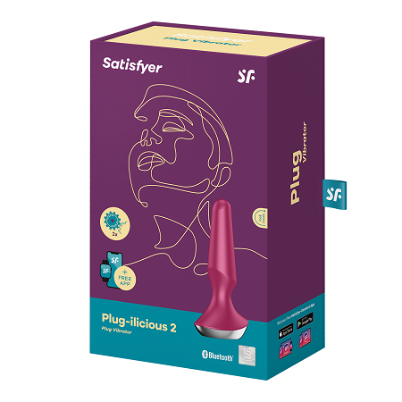 Satisfyer Plug-ilicious 2 Berry - Vibrant Vibes Australia - Quality Sex Toys - Great Prices - Sex Toys Australia