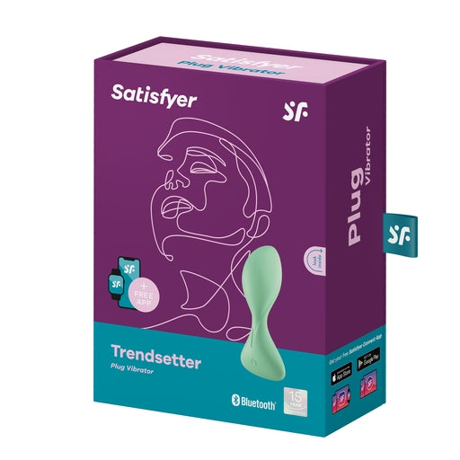 Satisfyer Trendsetter Connect App Light Green - Vibrant Vibes Australia - Quality Sex Toys - Great Prices - Sex Toys Australia