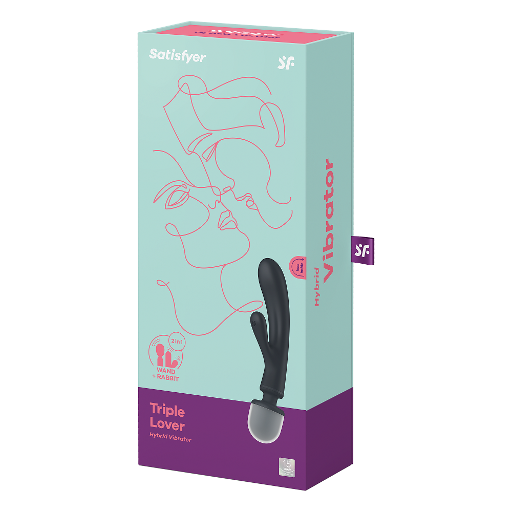 Satisfyer Triple Lover Grey - Vibrant Vibes Australia - Quality Sex Toys - Great Prices - Sex Toys Australia