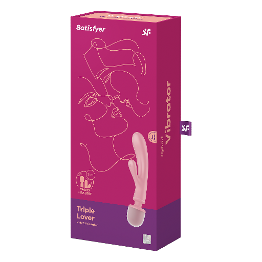 Satisfyer Triple Lover Pink - Vibrant Vibes Australia - Quality Sex Toys - Great Prices - Sex Toys Australia