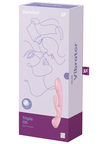 Satisfyer Triple Oh - pink - Vibrant Vibes Australia - Quality Sex Toys - Great Prices - Sex Toys Australia