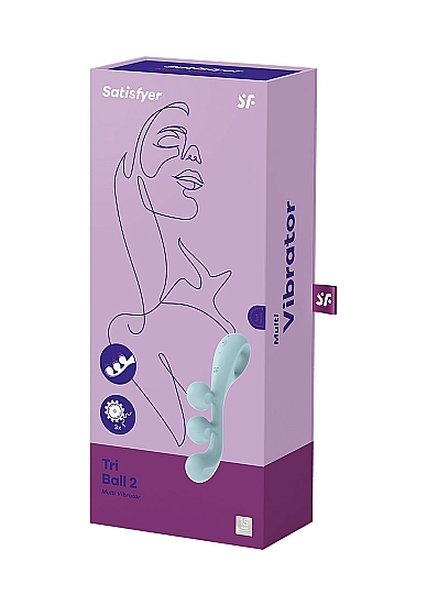 Satisfyer Tri Ball 2 - light blue - Vibrant Vibes Australia - Quality Sex Toys - Great Prices - Sex Toys Australia