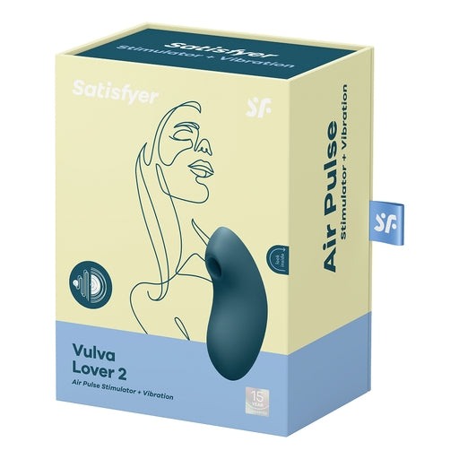 Satisfyer Vulva Lover 2 blue - Vibrant Vibes Australia - Quality Sex Toys - Great Prices - Sex Toys Australia