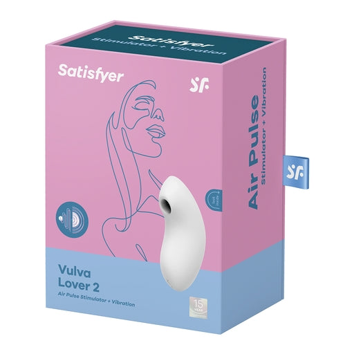 Satisfyer Vulva Lover 2 white - Vibrant Vibes Australia - Quality Sex Toys - Great Prices - Sex Toys Australia