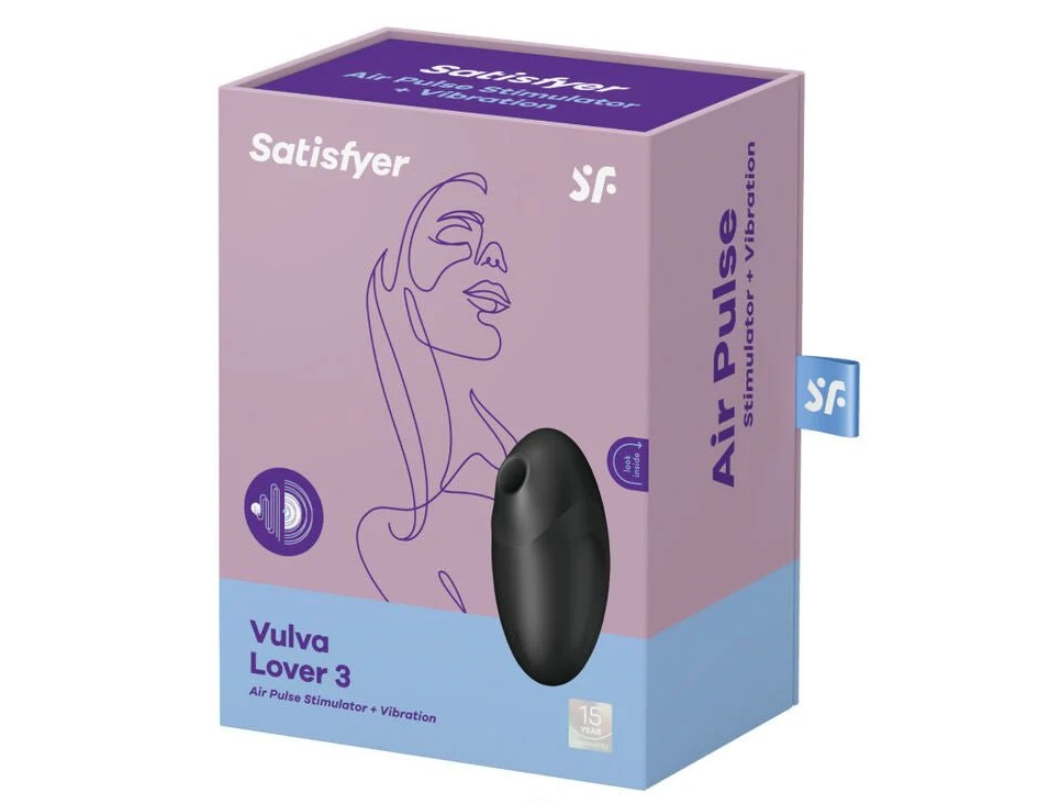 Satisfyer Vulva Lover 3 black - Vibrant Vibes Australia - Quality Sex Toys - Great Prices - Sex Toys Australia