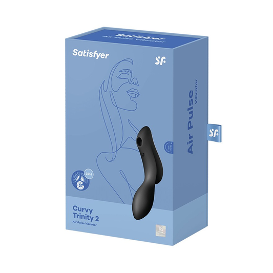 Satisfyer Curvy Trinity 2 Black - Vibrant Vibes Australia - Quality Sex Toys - Great Prices - Sex Toys Australia