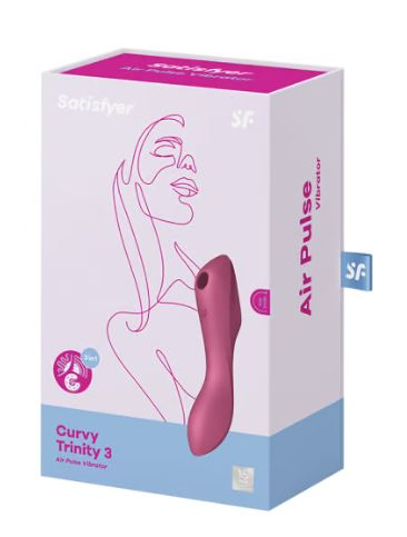 Satisfyer Curvy Trinity 3 red - Vibrant Vibes Australia - Quality Sex Toys - Great Prices - Sex Toys Australia