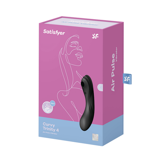 Satisfyer Curvy Trinity 4 black - Vibrant Vibes Australia - Quality Sex Toys - Great Prices - Sex Toys Australia