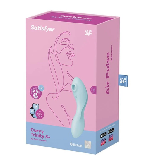 Satisfyer Curvy Trinity 5+ blue - Vibrant Vibes Australia - Quality Sex Toys - Great Prices - Sex Toys Australia