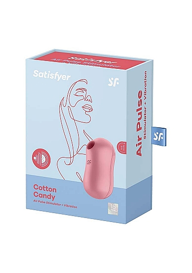 Satisfyer Cotton Candy Light Red - Vibrant Vibes Australia - Quality Sex Toys - Great Prices - Sex Toys Australia