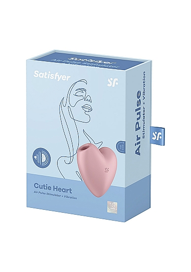 Satisfyer Cutie Heart light red - Vibrant Vibes Australia - Quality Sex Toys - Great Prices - Sex Toys Australia