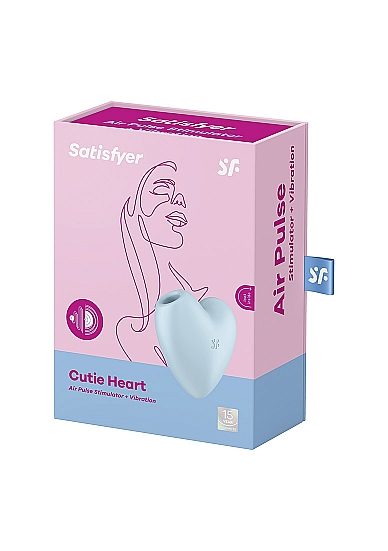 Satisfyer Cutie Heart blue - Vibrant Vibes Australia - Quality Sex Toys - Great Prices - Sex Toys Australia