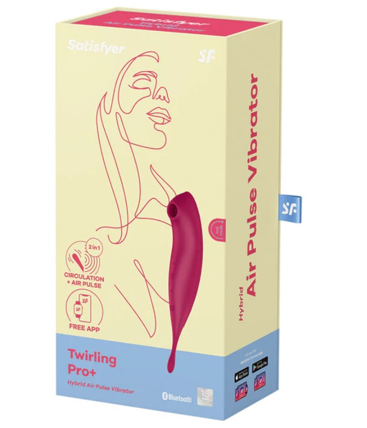 Satisfyer Twirling Pro+ dark red - Vibrant Vibes Australia - Quality Sex Toys - Great Prices - Sex Toys Australia