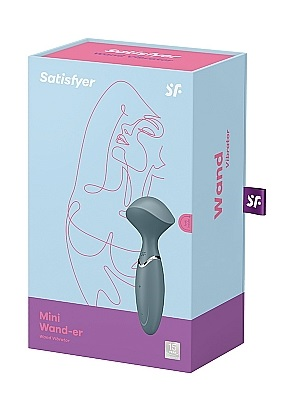 Satisfyer Mini Wand-er - Stonegrey - Vibrant Vibes Australia - Quality Sex Toys - Great Prices - Sex Toys Australia