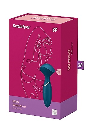 Satisfyer Mini Wand-er - Blue - Vibrant Vibes Australia - Quality Sex Toys - Great Prices - Sex Toys Australia