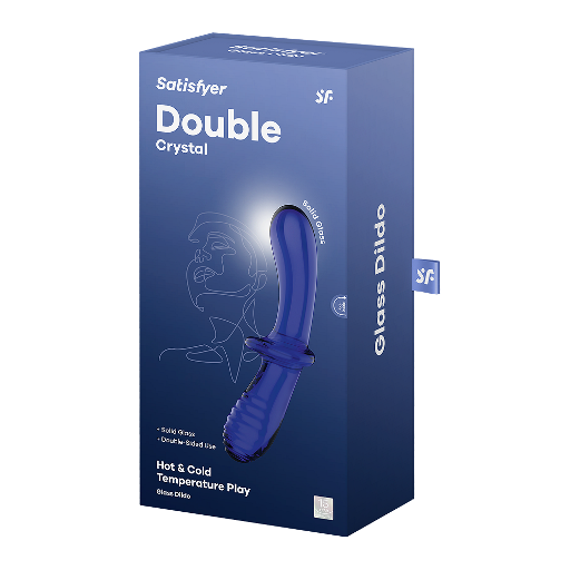 Satisfyer Double Crystal- Light blue - Vibrant Vibes Australia - Quality Sex Toys - Great Prices - Sex Toys Australia