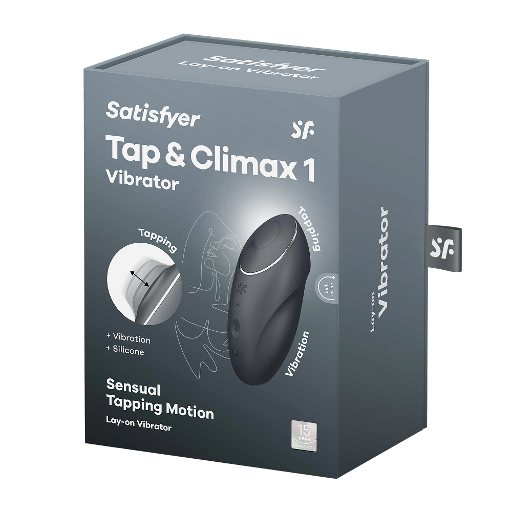 SATISFYER Tap & Climax 1 grey - Vibrant Vibes Australia - Quality Sex Toys - Great Prices - Sex Toys Australia