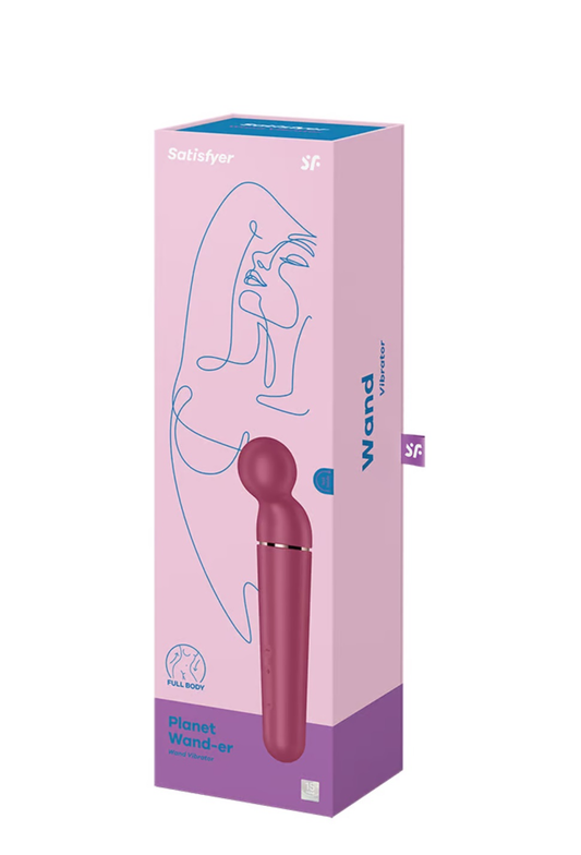 Satisfyer Planet Wand-er Berry/Rosegold - Vibrant Vibes Australia - Quality Sex Toys - Great Prices - Sex Toys Australia