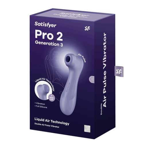 Satisfyer Pro 2 Generation 3 With Liquid Air - Lilac - Vibrant Vibes Australia - Quality Sex Toys - Great Prices - Sex Toys Australia