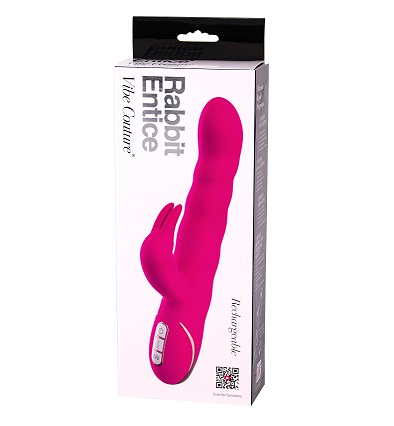 Vibe Couture Rabbit Entice Pink - Vibrant Vibes Australia - Quality Sex Toys - Great Prices - Sex Toys Australia