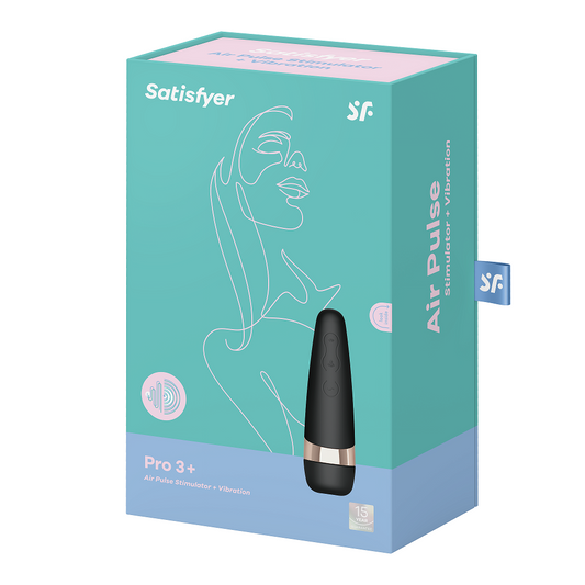 Satisfyer Pro 3+ black - Vibrant Vibes Australia - Quality Sex Toys - Great Prices - Sex Toys Australia