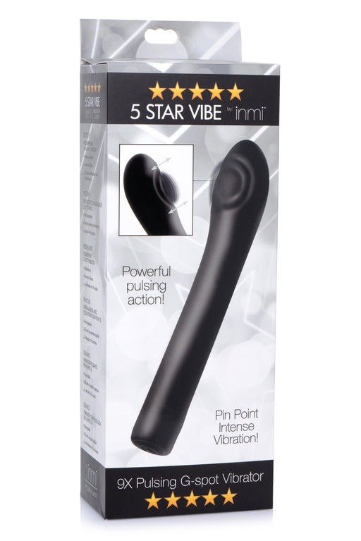 INMI 5 Star 9X Pulsing G-Spot Vibe - Black - Vibrant Vibes Australia - Quality Sex Toys - Great Prices - Sex Toys Australia