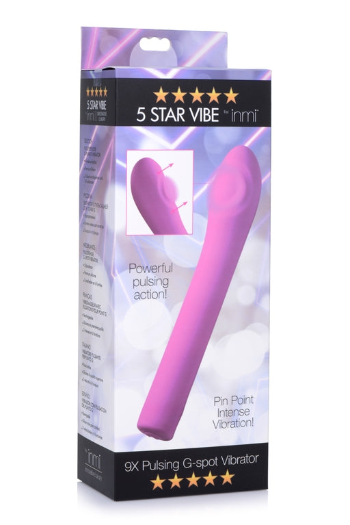 INMI 5 Star 9X Pulsing G-Spot Vibe - Pink - Vibrant Vibes Australia - Quality Sex Toys - Great Prices - Sex Toys Australia