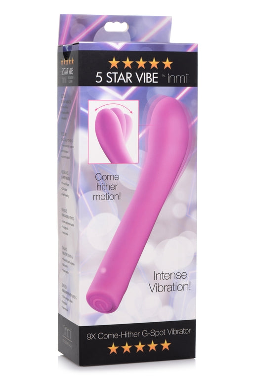 INMI 5 Star Come Hither G-Spot Vibrator - Pink - Vibrant Vibes Australia - Quality Sex Toys - Great Prices - Sex Toys Australia