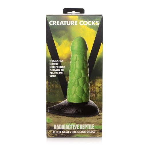 Creature Cocks Radioactive Reptile Thick Scaly Silicone Dildo - Vibrant Vibes Australia - Quality Sex Toys - Great Prices - Sex Toys Australia