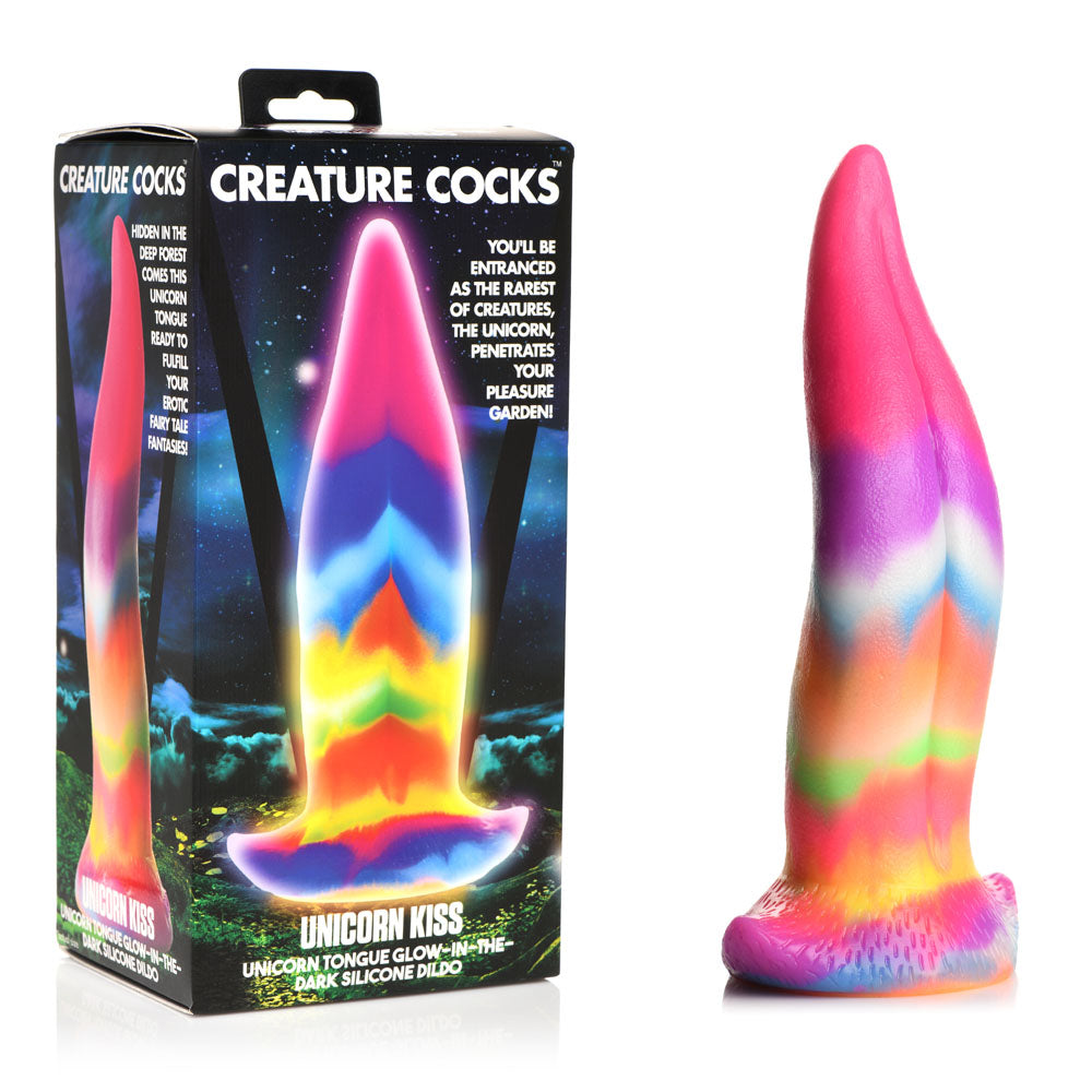 Creature Cocks Unicorn Kiss Silicone Dildo - Vibrant Vibes Australia - Quality Sex Toys - Great Prices - Sex Toys Australia