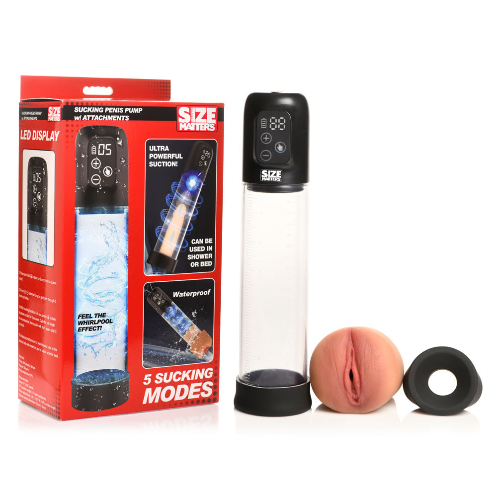 Size Matters Sucking Penis Pump - Vibrant Vibes Australia - Quality Sex Toys - Great Prices - Sex Toys Australia